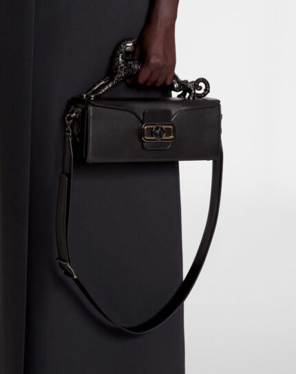 Women’s Medium leather pencil cat bag Black