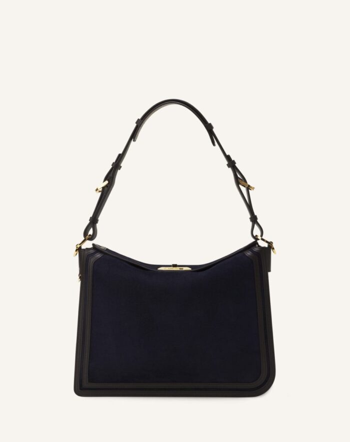 Women’s Asymmetrical suede compagnon bag Montana