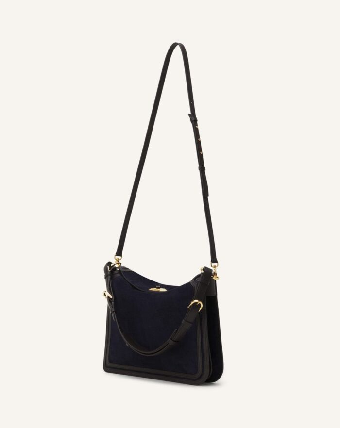 Women’s Asymmetrical suede compagnon bag Montana