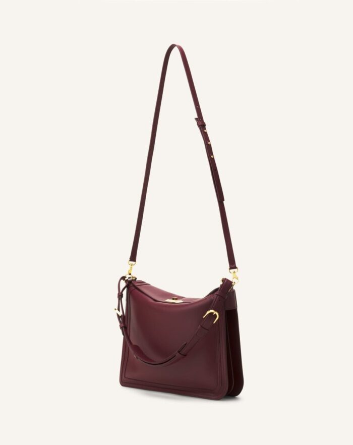 Women’s Asymmetrical leather compagnon bag Bacchus