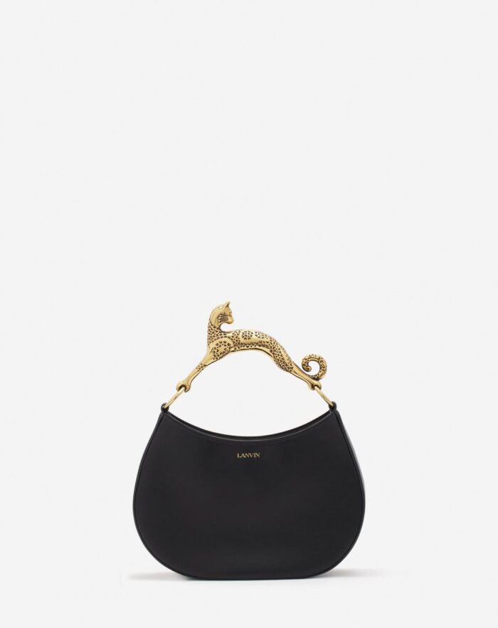 Women’s Hobo cat leather bag Black