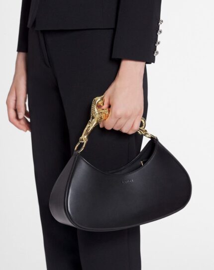 Women’s Hobo cat bolide leather bag Black