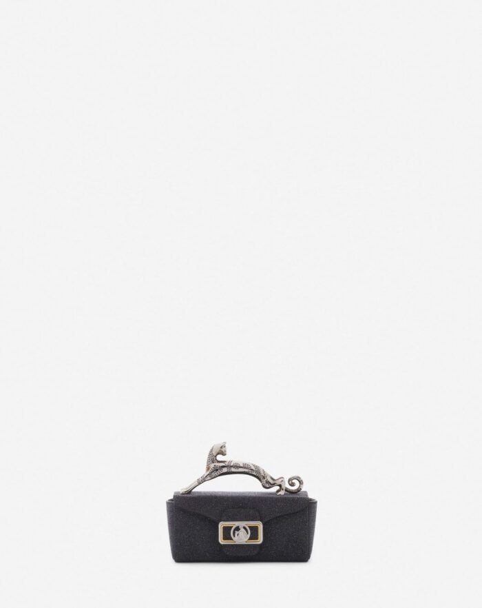 Women’s Micro pencil cat bag in suede Black